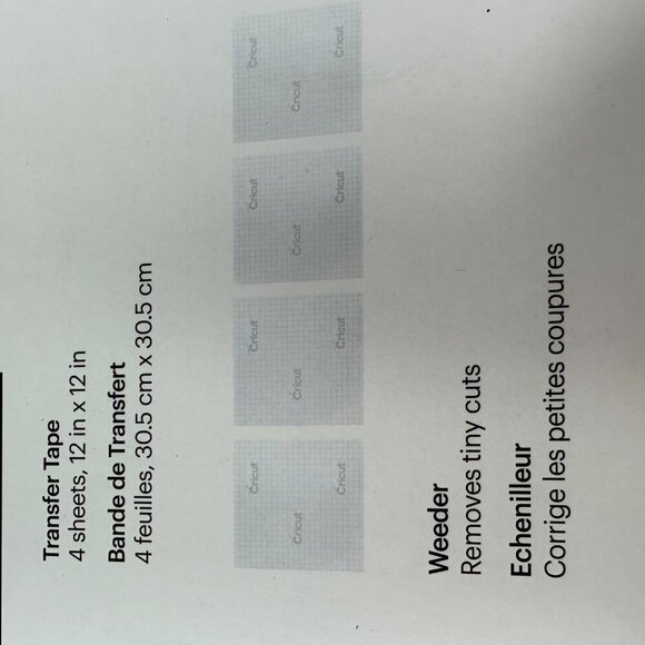 Cricut Materials Value Pack With Premium Vinyl Iron-On Transfer Tape & Weeder 12 - Picture 10 of 12